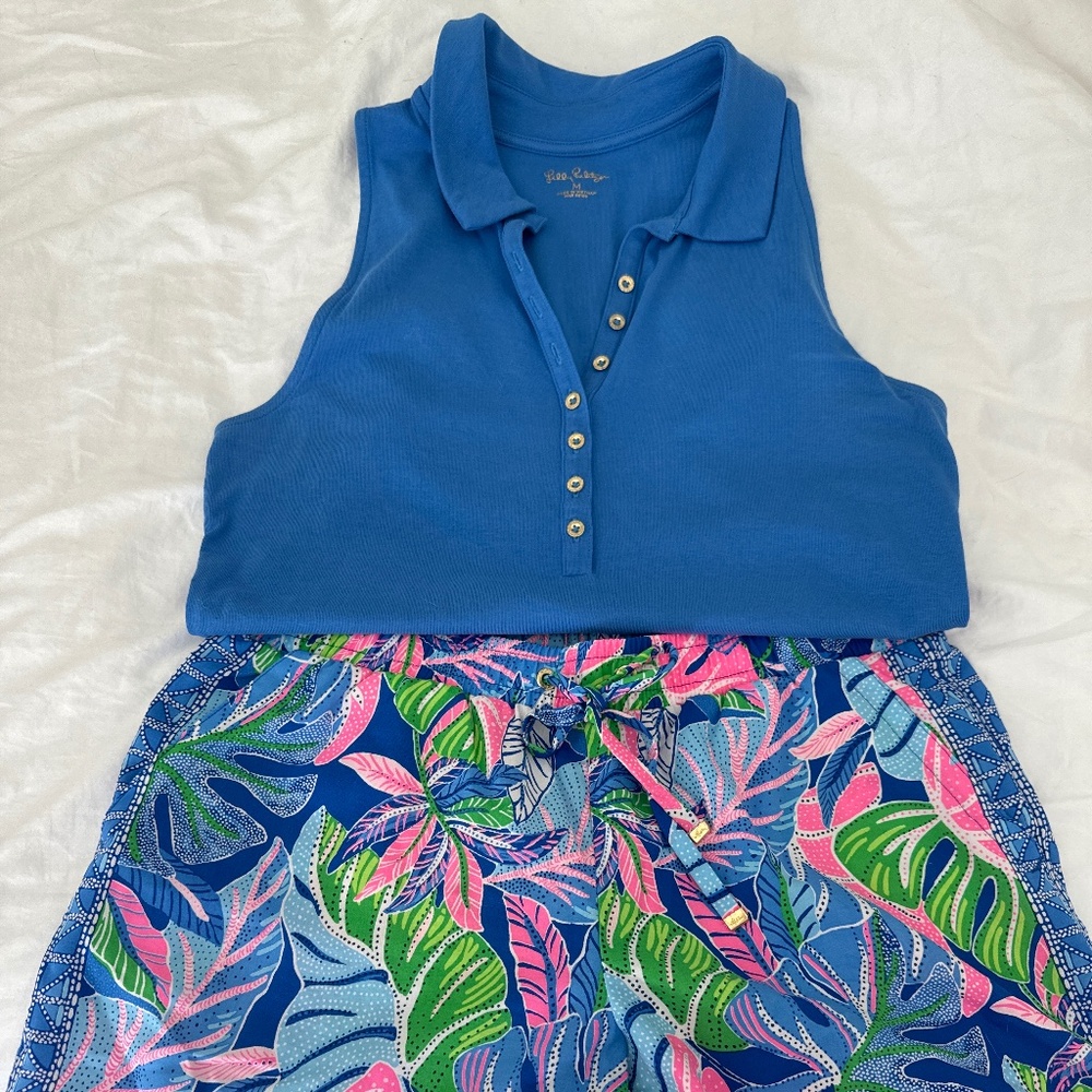 Lilly Pulitzer Shirt Shorts Set